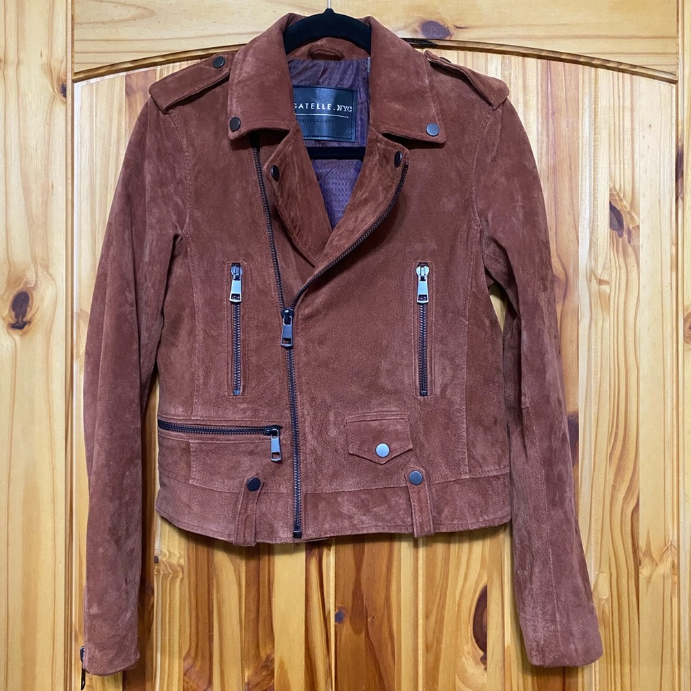 Bagatelle Rust Suede Jacket - Picture 2 of 5